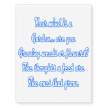 Your mind is a garden