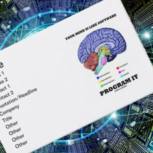 Your Mind Is Like Software Program It (Brain) Business Card