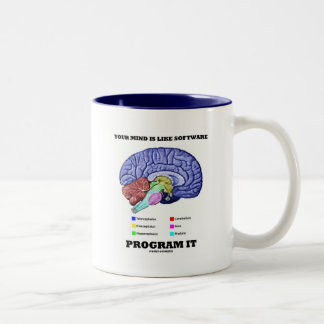 Your Mind Is Like Software Program It (Brain) Two-Tone Coffee Mug