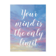 Your mind is the only limit  Postkarte