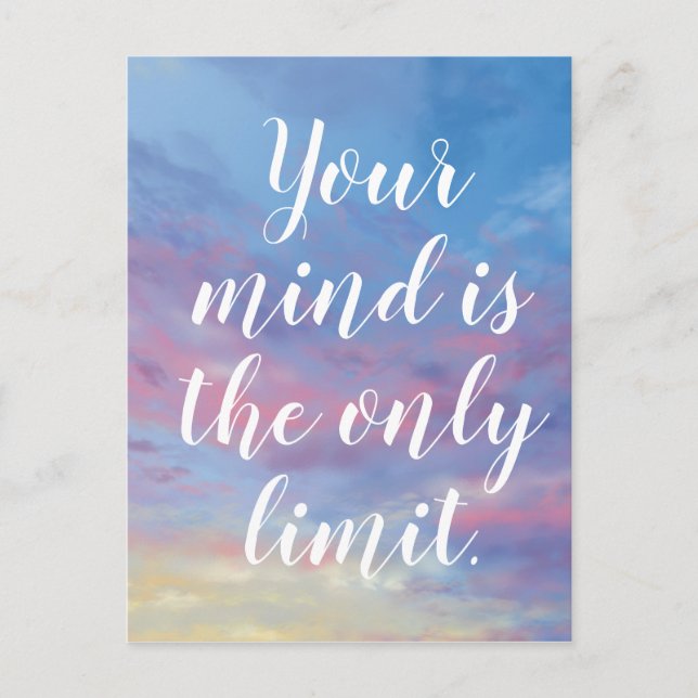 Your mind is the only limit  Postkarte Postcard (Front)