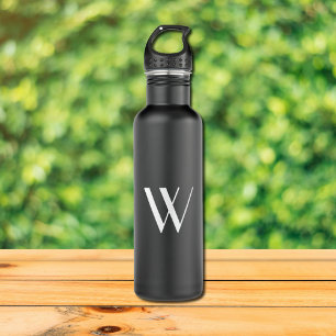 Your monogram in black&white    710 ml water bottle
