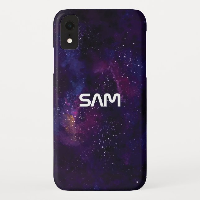 Your Monogram in Space Case-Mate iPhone Case (Back)