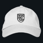 Your Monogram Personalised  Embroidered Hat<br><div class="desc">Embroidered monogrammed customisable cap easy to Personalise with your own custom monogram for FREE .. from Ricaso</div>