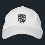 Your Monogram Personalised Embroidered Hat<br><div class="desc">Embroidered monogrammed customisable cap easy to Personalise with your own custom monogram for FREE .. from Ricaso</div>