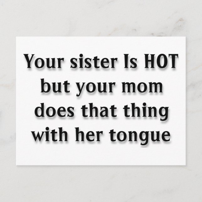 Your Mum Postcard (Front)