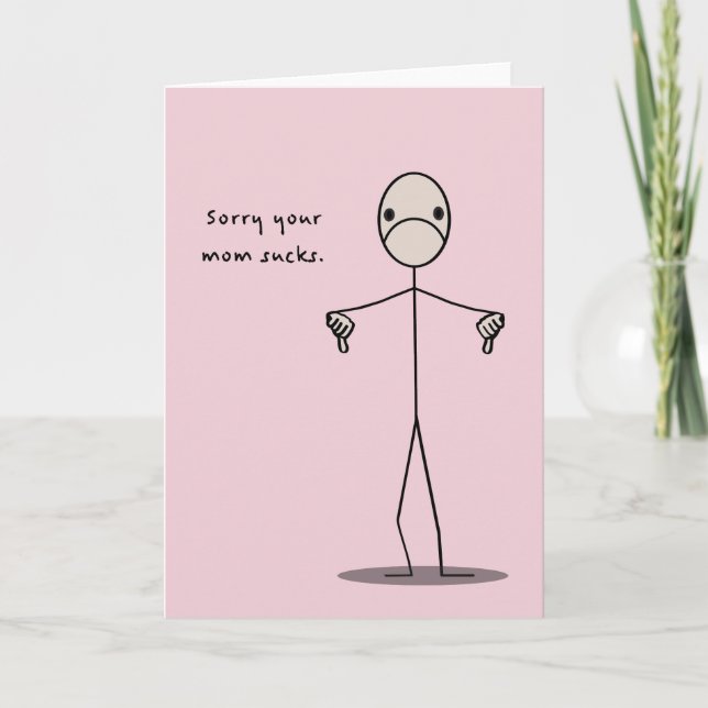 Your Mum Sucks Card (Front)