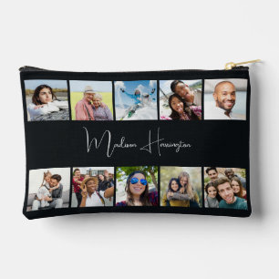 YOUR Name & 10 Photos Custom Accessory Pouch