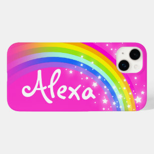 Your name 5 letter rainbow pink  Case-Mate iPhone 14 plus case