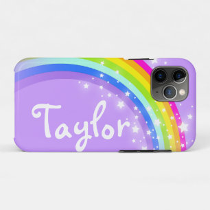 "Your name" (6 letter) rainbow violet ipod case