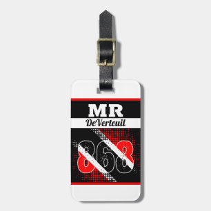 Your Name / 868 Dot Pattern Flag Luggage Tag