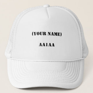 (YOUR NAME)AA1AA TRUCKER HAT