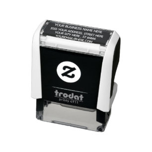 Your Name Address E-mail Colours Self-inking Stamp