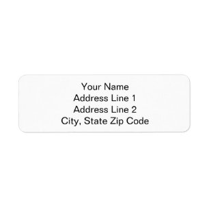 Your Name and Address Simple Plain Address Labels