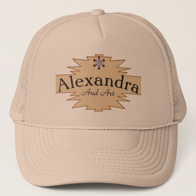Your Name and Art Trucker Hat (Front)