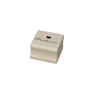 Your name and logo custom script signature rubber stamp