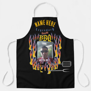 YOUR NAME and PHOTO BBQ Apron