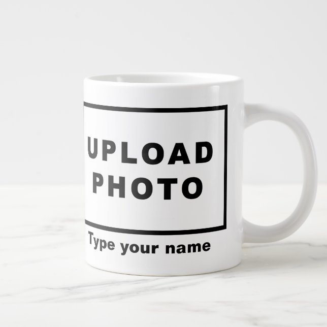 Your Name and Photo on Jumbo Mug (Right)