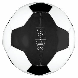 Your Name as Alien Glyphs Unique Black Football