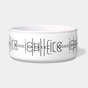 Your Name as Alien Glyphs Unique White