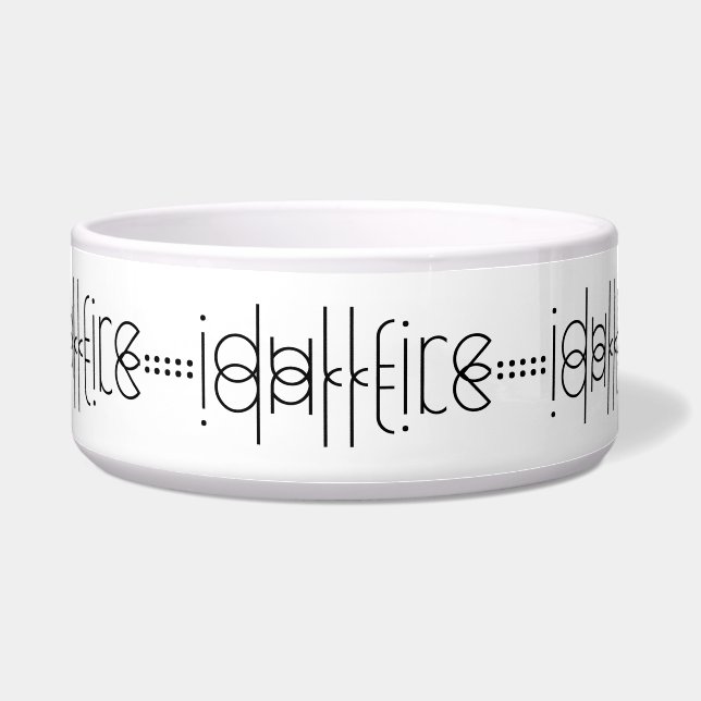 Your Name as Alien Glyphs Unique White (Front)