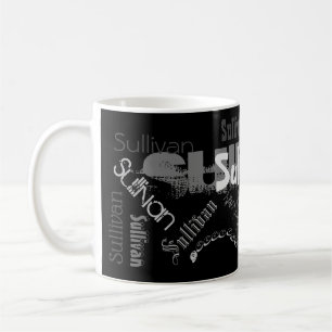 Your name as your noble black design mug! coffee mug