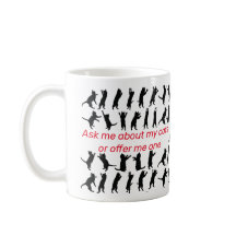 YOUR NAME Ask me about my cats Classic mug