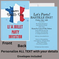 Your Name Bastille Day July 14th Celebration Party