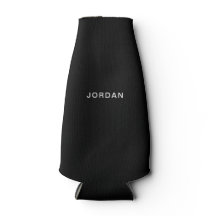 Your Name Black Bottle Cooler