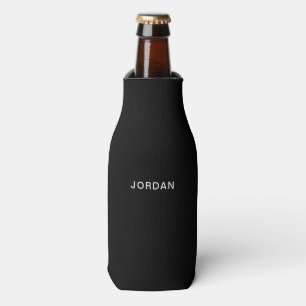 Your Name Black Bottle Cooler