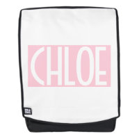 Your Name | Bold White Text on Light Pink