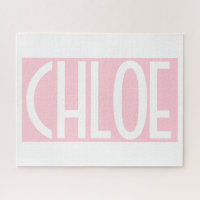 Your Name | Bold White Text on Light Pink