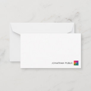 Your Name Business Company Logo Minimalist Card