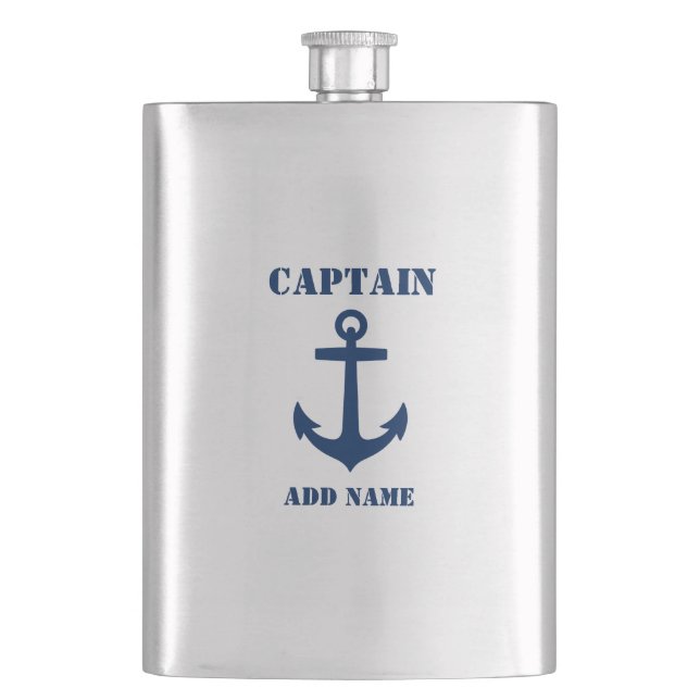 Your Name Captain Flask Anchor (Front)