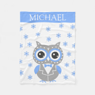 Your Name Christmas Receiving Baby Fleece Blanket