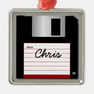 Your Name Classic 3.5" Floppy Disc Ornament
