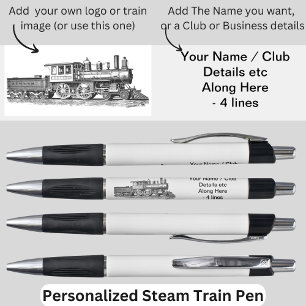 Your Name Club Business Logo Image etc Steam Train