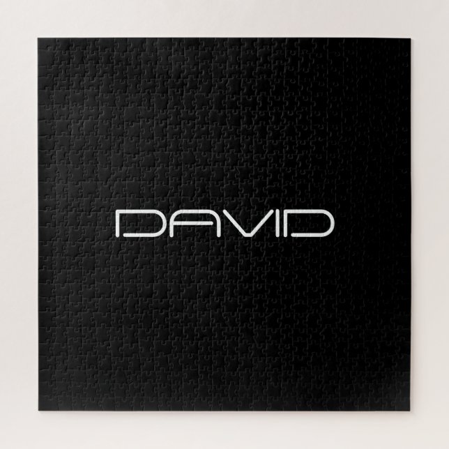 Your Name | Cool Stylised Customisable Text Jigsaw Puzzle (Vertical)