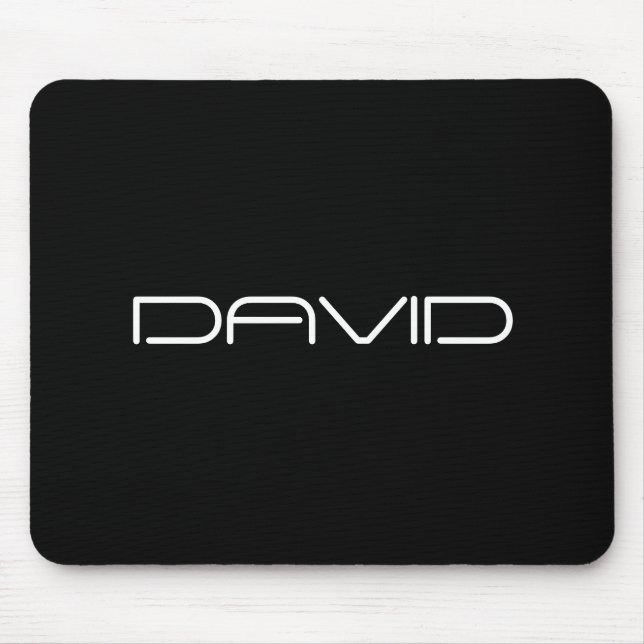 Your Name | Cool Stylised Customisable Text Mouse Mat (Front)