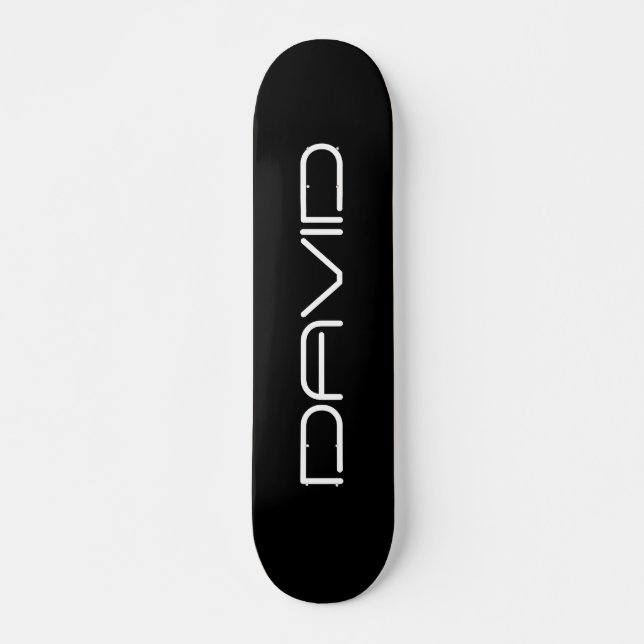 Your Name | Cool Stylised Customisable Text Skateboard (Front)