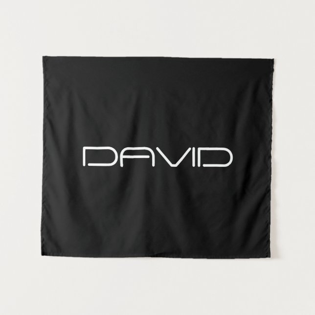 Your Name | Cool Stylised Customisable Text Tapestry (Front (Horizontal))