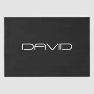 Your Name Cool Stylised Customisable Text Tissue Paper