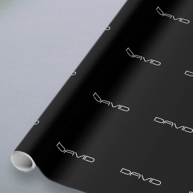 Your Name | Cool Stylised Customisable Text Wrapping Paper (Creator Uploaded)