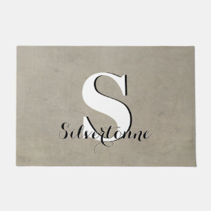 Your Name Custom Monogram Doormat