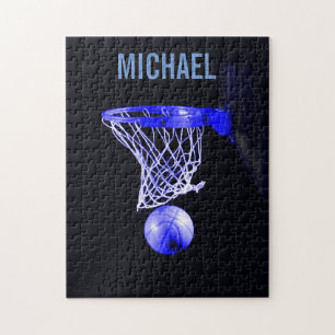 Your Name Customisable Basketball Artwork Pop Art Jigsaw Puzzle