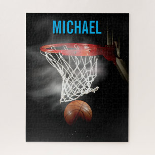 Your Name Customisable Basketball Artwork Pop Art Jigsaw Puzzle