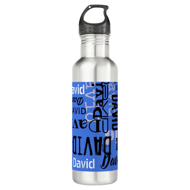 Your NAME Customisable Water Bottle Drinkware (Front)