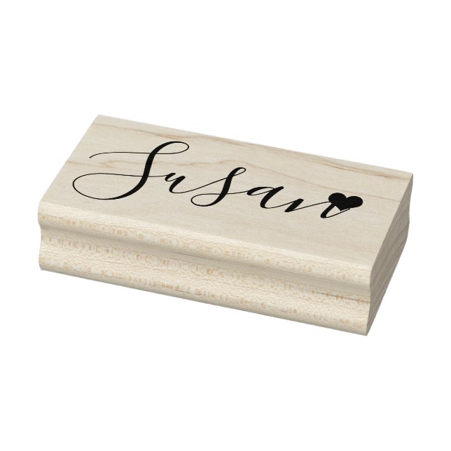 Your name cute script signature rubber stamp (Stamp)