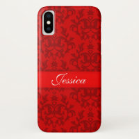 Your name damask red iphone case