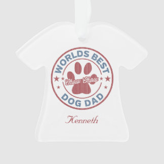 Your Name Dog Dad Chow Chow Ugly Sweater Ornament